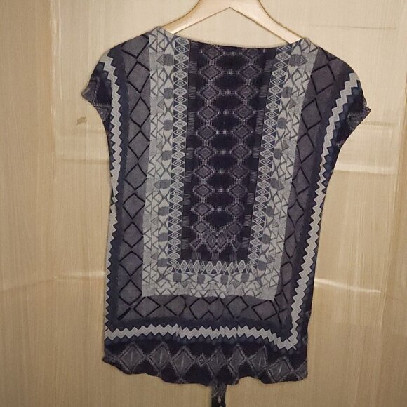 Lucky Brand Blue Knit Sleeveless Top Small - Picture 2 of 7